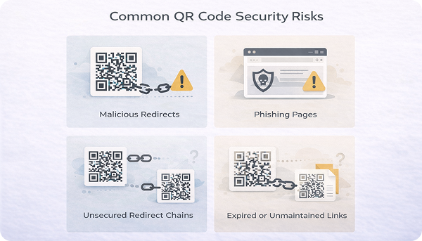 Common QR Code Security Risks Infographic