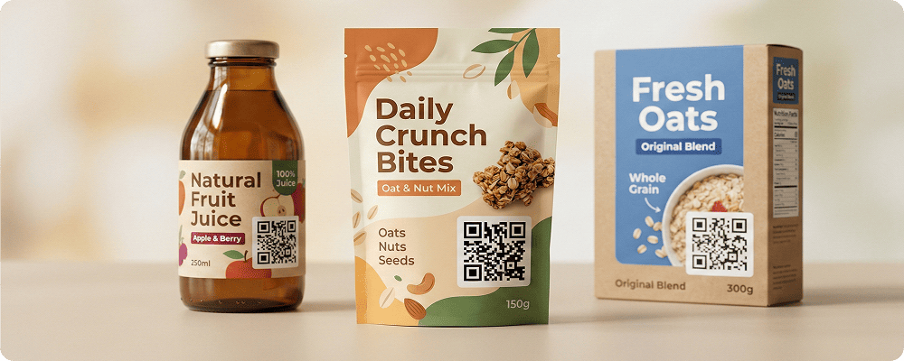 QR Code for Retail Product Packaging