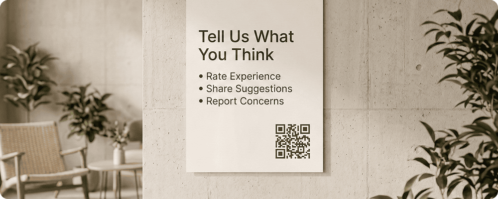 QR Code for Feedback Collection