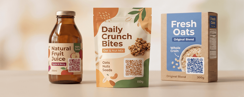 QR Code for Retail Product Packaging