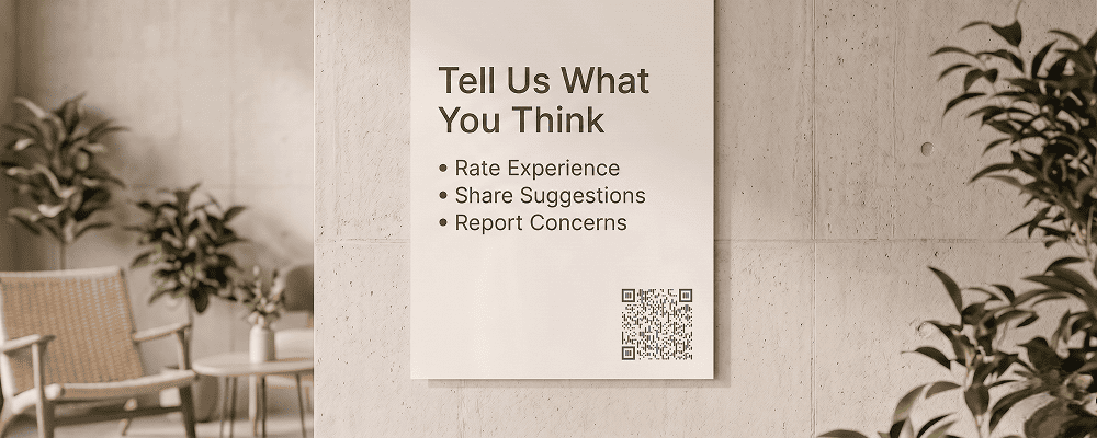 QR Code for Feedback Collection